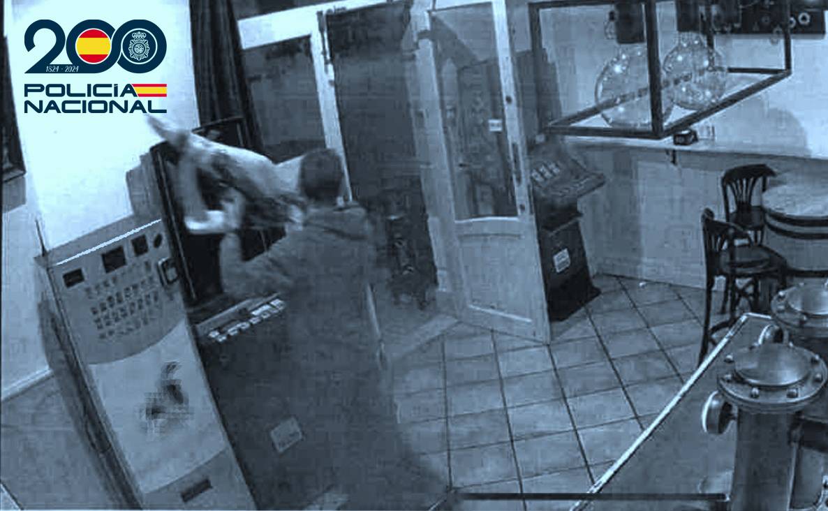 Policia Nacional robo jamon